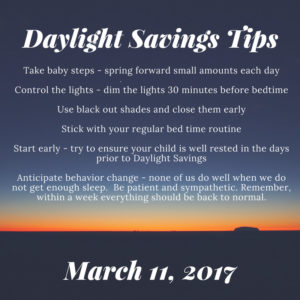 Daylight Savings Tips