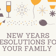 Cream Illustrated Vectors New Year Card Family making healthy New Year's resolutions — Spring Valley Pediatrics Washington DC