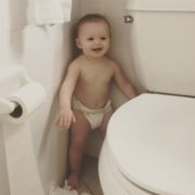 Parent baby-proofing cabinet — home safety checklist from Spring Valley Pediatrics Washington DC