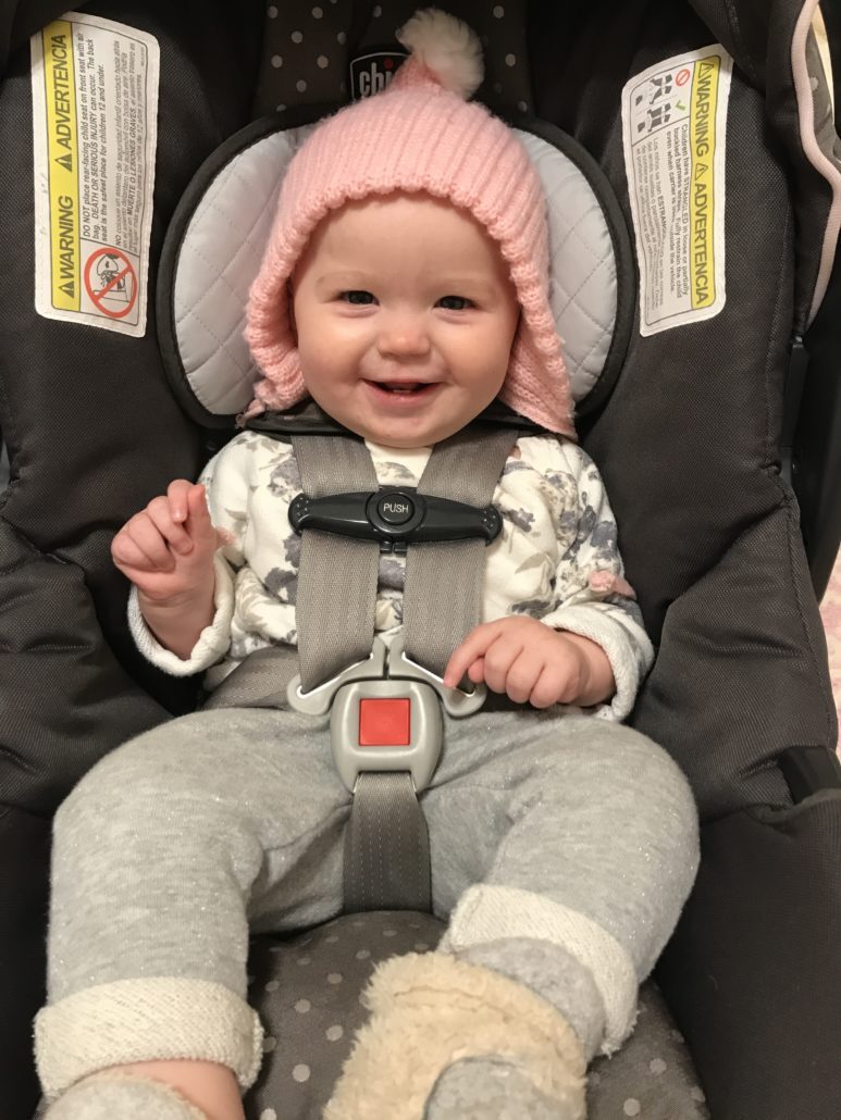 Child in car seat in winter — Spring Valley Pediatrics DC car seat safety