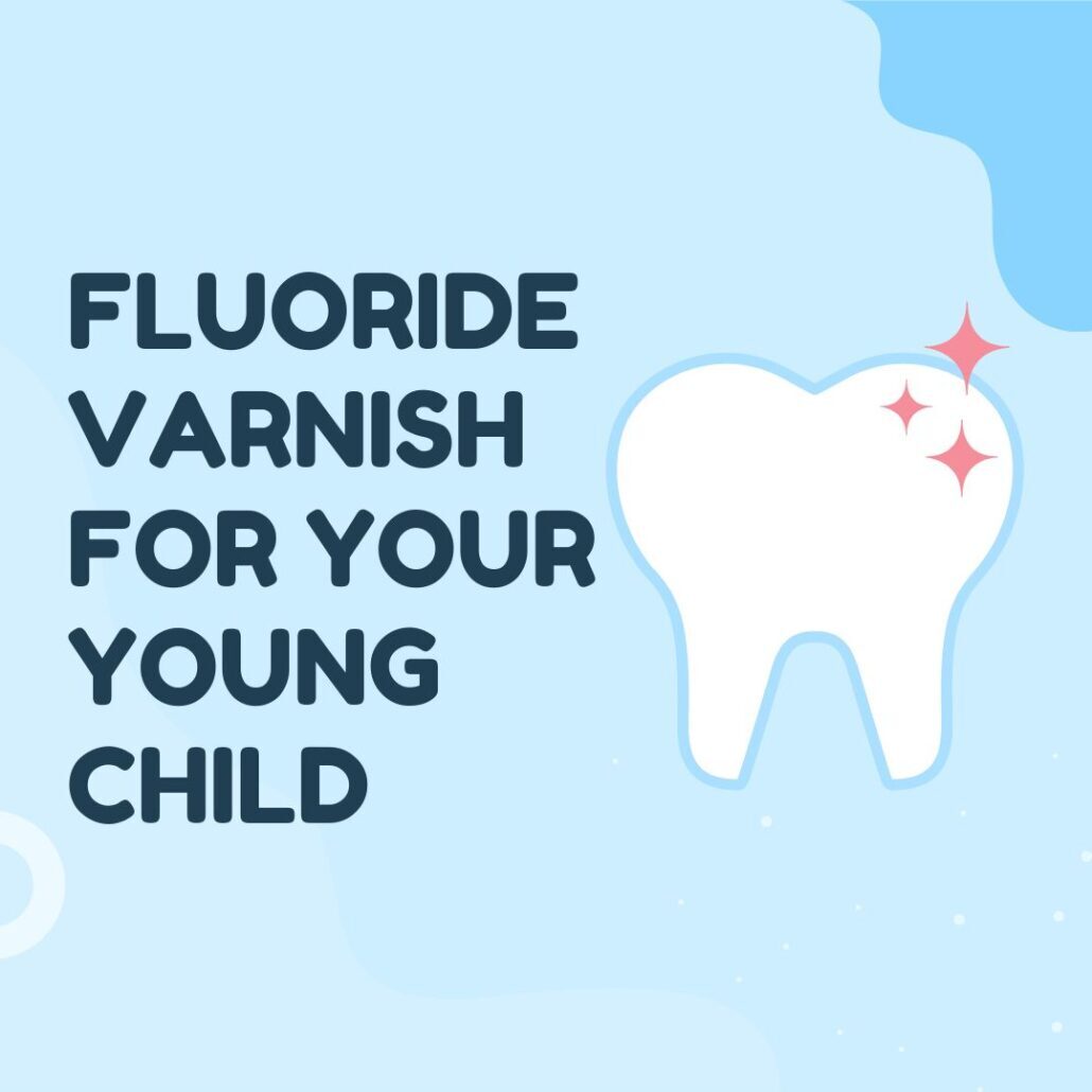 Pediatrician applying fluoride varnish to young child's teeth — Spring Valley Pediatrics DC